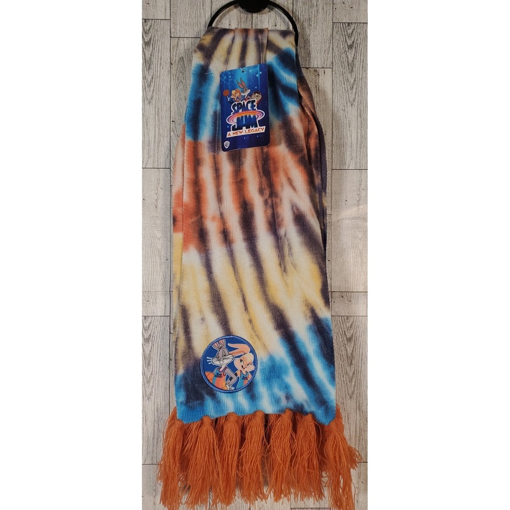 Space Jam Fringe Scarf A New Legacy Bugs Bunny Tie Dye NEW